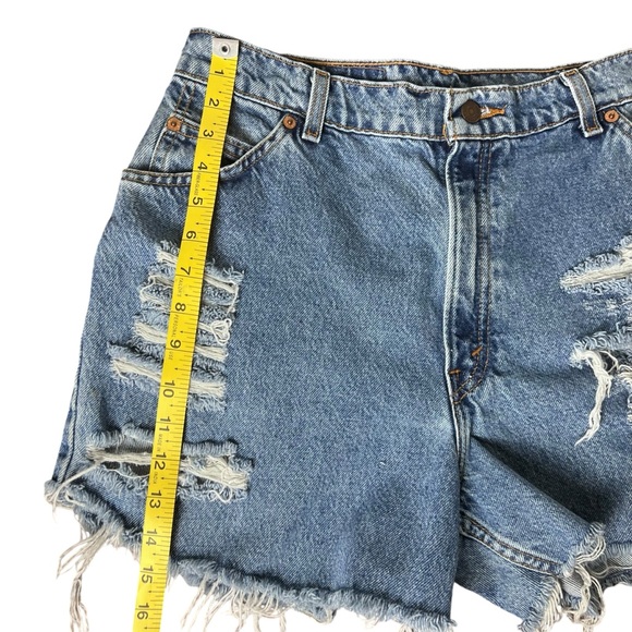 Vintage Levi’s Orange Tab Made In USA Cut-Off Shorts Size 12 - Picture 12 of 16